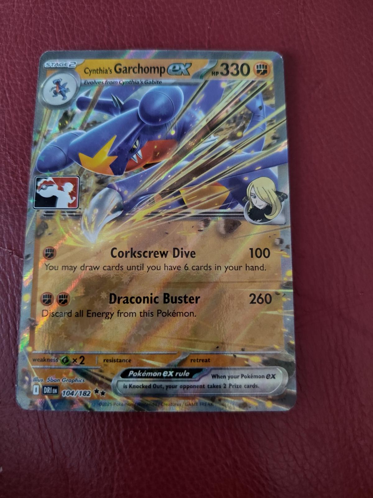 Destined Rivals Cynthia's Garchomp Ex [Prize-Pack] Pokémon card